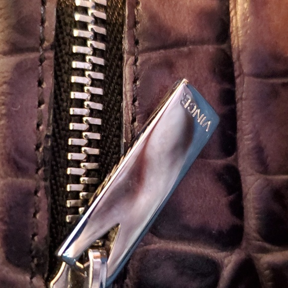 Vince Crocodile Stamped Cow Leather Bag - Picture 10 of 17